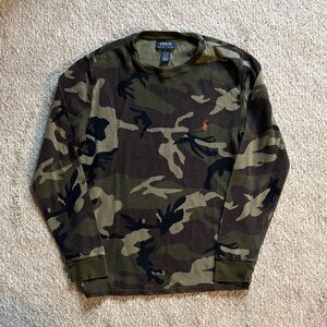 Polo by Ralph Lauren Men's Green Camouflage Sleepwear